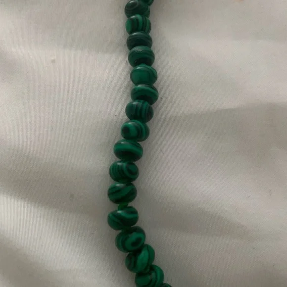 Marla Aaron Inspo Malachite Rondelle Strand w/ Hand Charm Zodiac Medallion NWT! - Picture 6 of 6